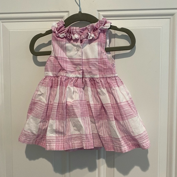 Calvin Klein Baby Girl Plaid Dress 3-6 Months with Diaper Cover - Picture 3 of 5